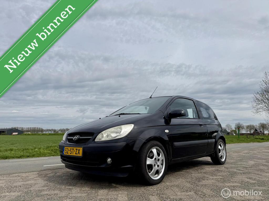 Hyundai Getz 1.4i First Edition, BJ 2006, Airco, APK, Zuinig, Auto's, Hyundai, Voorwielaandrijving, 450 kg, 4 cilinders, Zwart