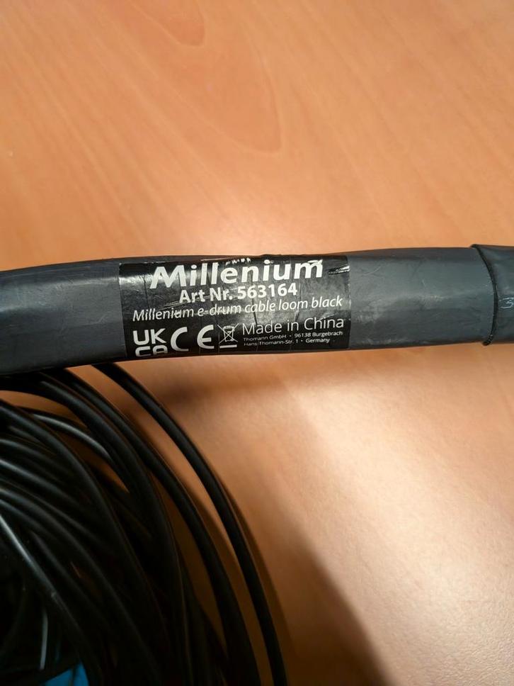Millenium e-drum cable loom black (Art.Nr. 563164), Muziek en Instrumenten, Kabels en Stekkers, Gebruikt, Instrument, Ophalen of Verzenden