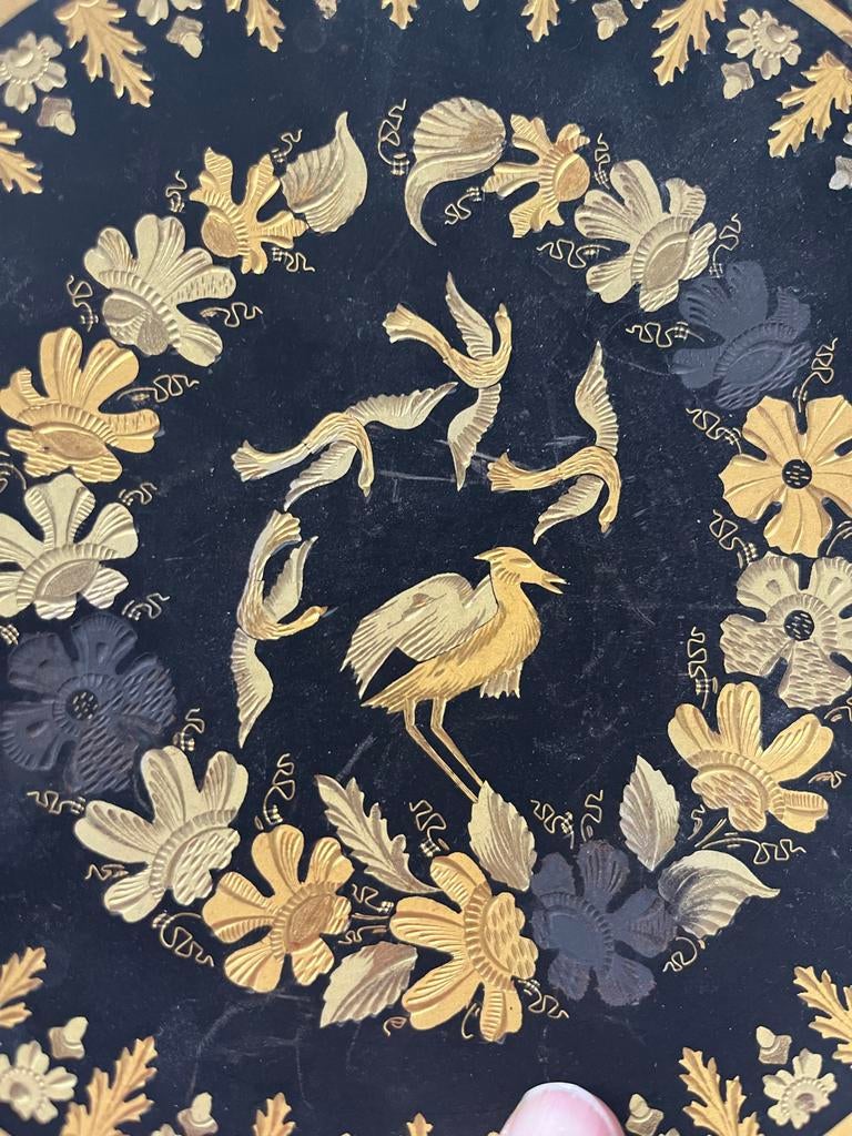 Decoratief wandbord met vogels en bloemen, Verzenden