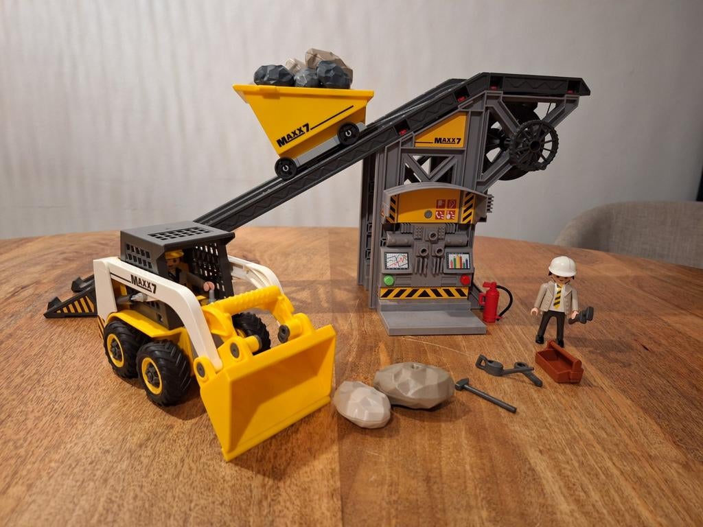 Playmobil Transportband steengroeve (4041) - Compleet!, Ophalen of Verzenden, Zo goed als nieuw, Complete set