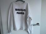 H&M Witte sweater XS met 'BISOU PARIS' opdruk, Ophalen of Verzenden, Zo goed als nieuw, Maat 34 (XS) of kleiner, Wit