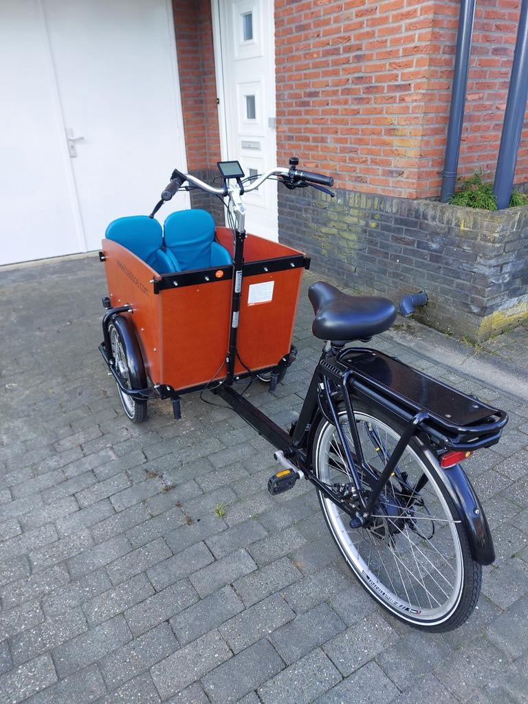 Babboe Big elektrische bakfiets, Fietsen en Brommers, Fietsen | Bakfietsen, Ophalen of Verzenden, Zo goed als nieuw, 4 kinderen of meer