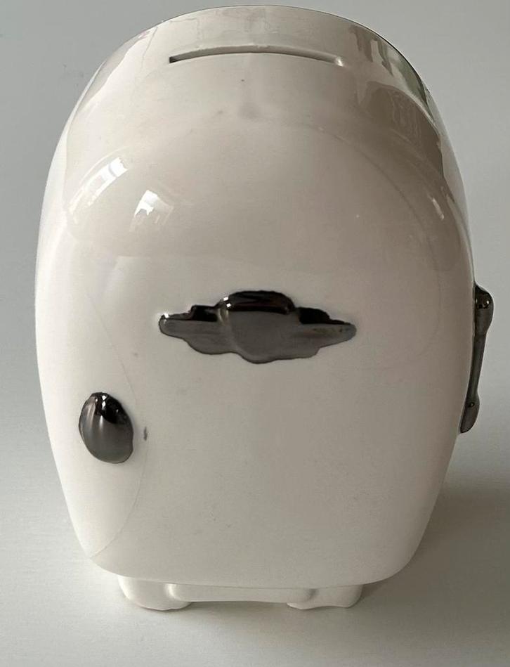 Vintage Beetland American koelkast spaarpot horeca fooipot, Verzamelen, Spaarpotten, Zo goed als nieuw, Overige thema's, Steen, Aardewerk of Keramiek