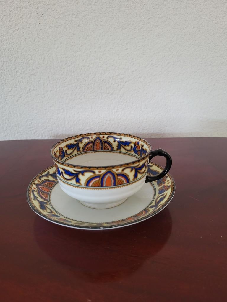 Zeer oude kop en schotel. Union czechoslovakia, Antiek en Kunst, Ophalen of Verzenden