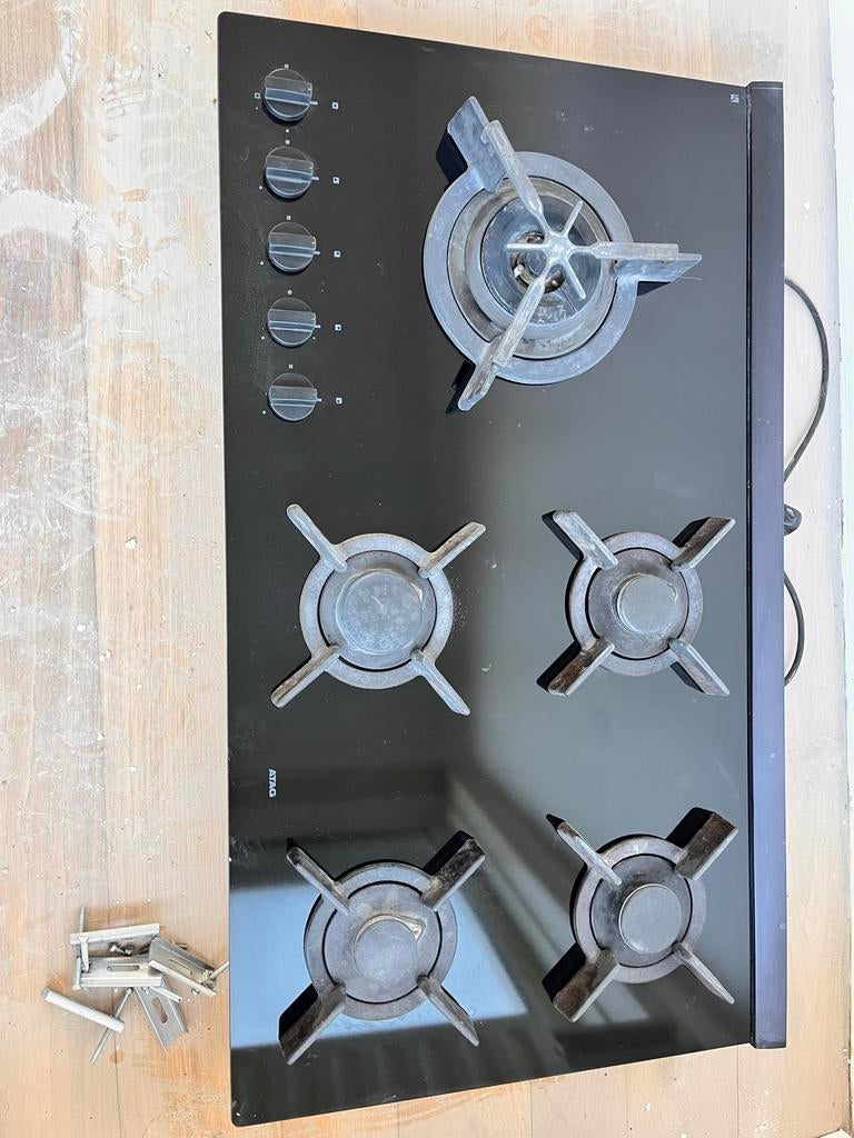 ATAG 5 pits gaskookplaat, Gebruikt, Ophalen of Verzenden, Inbouw, Gas