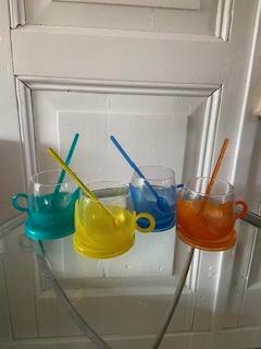 retro theeglazen , jaren '70, Verzamelen, Retro, Huis en Inrichting, Ophalen