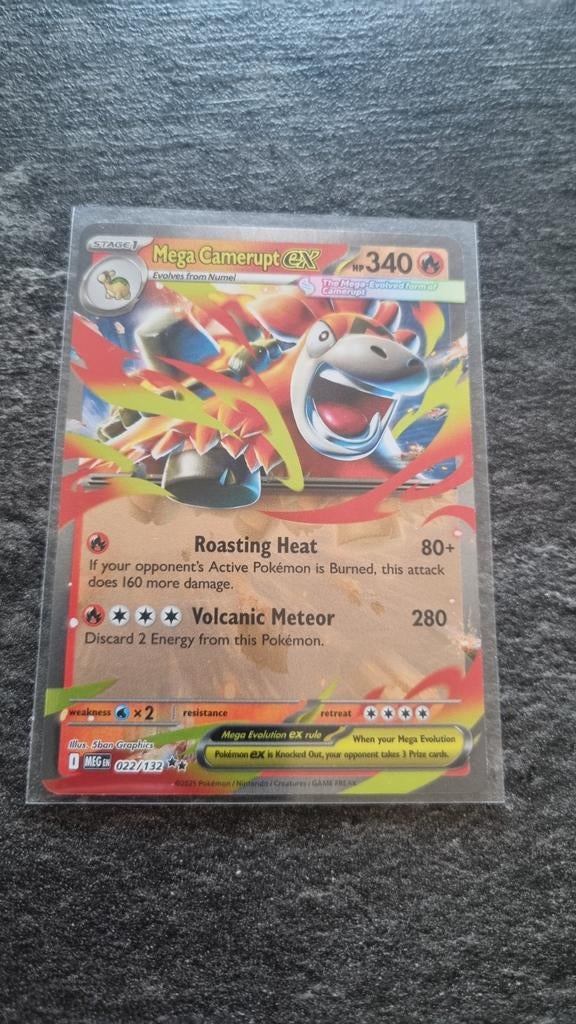 Mega Camerupt ex 022/132 (MEG), Ophalen of Verzenden, Zo goed als nieuw, Losse kaart