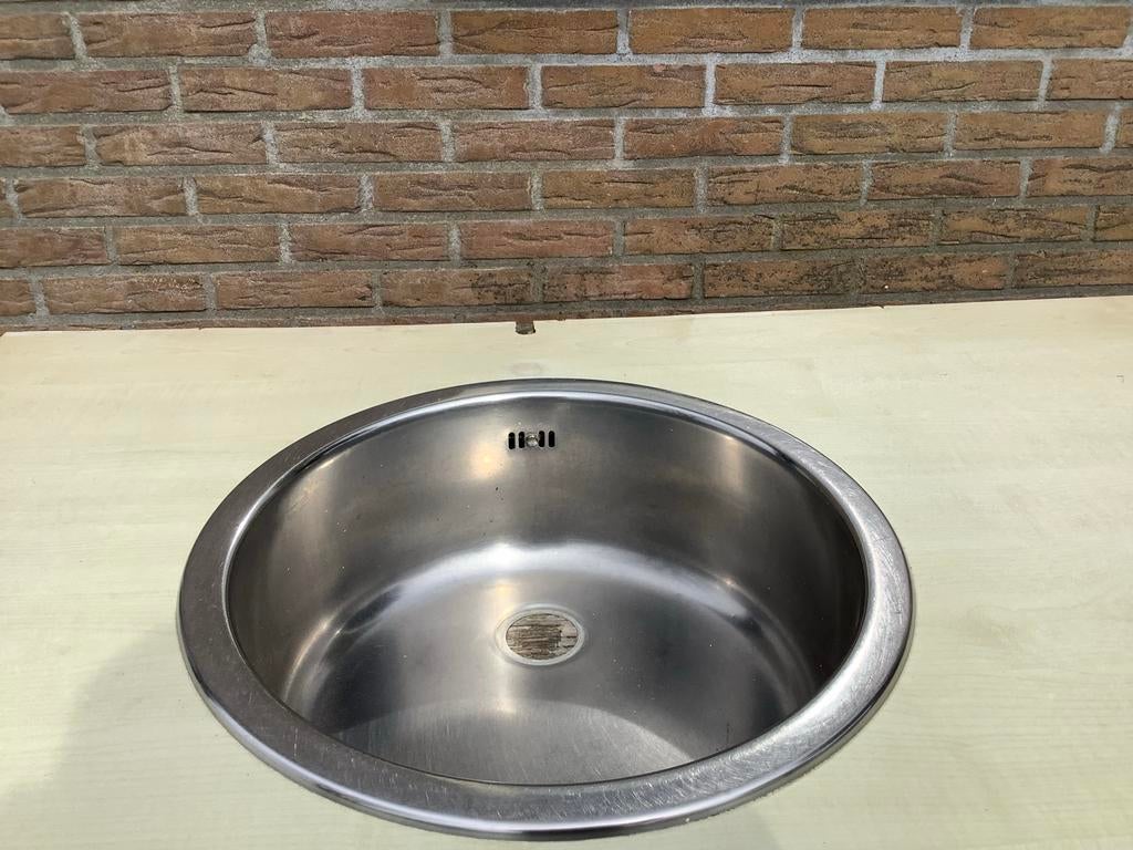 RVS Spoelbak voor Bijkeuken of Buitenkeuken, Ophalen, Gebruikt, Overige materialen, Overige typen