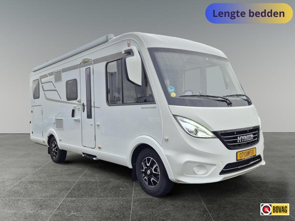 Hymer Exis-i 588 150PK Lengtebedden / 12 maand Garantie, Caravans en Kamperen, Integraal, Startonderbreker, Fiat, Bedrijf