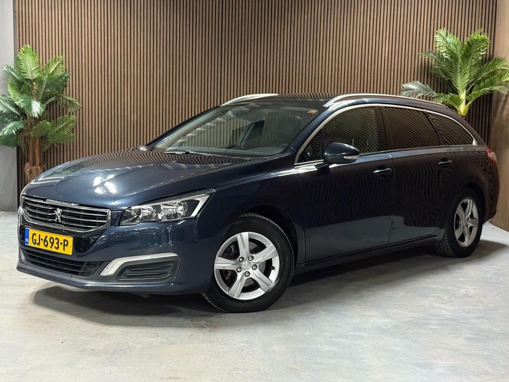 Peugeot 508 SW 1.6 e-THP Blue L.Ex. (bj 2015, automaat), Auto's, Peugeot, Automaat, Euro 6, 4 cilinders, Blauw