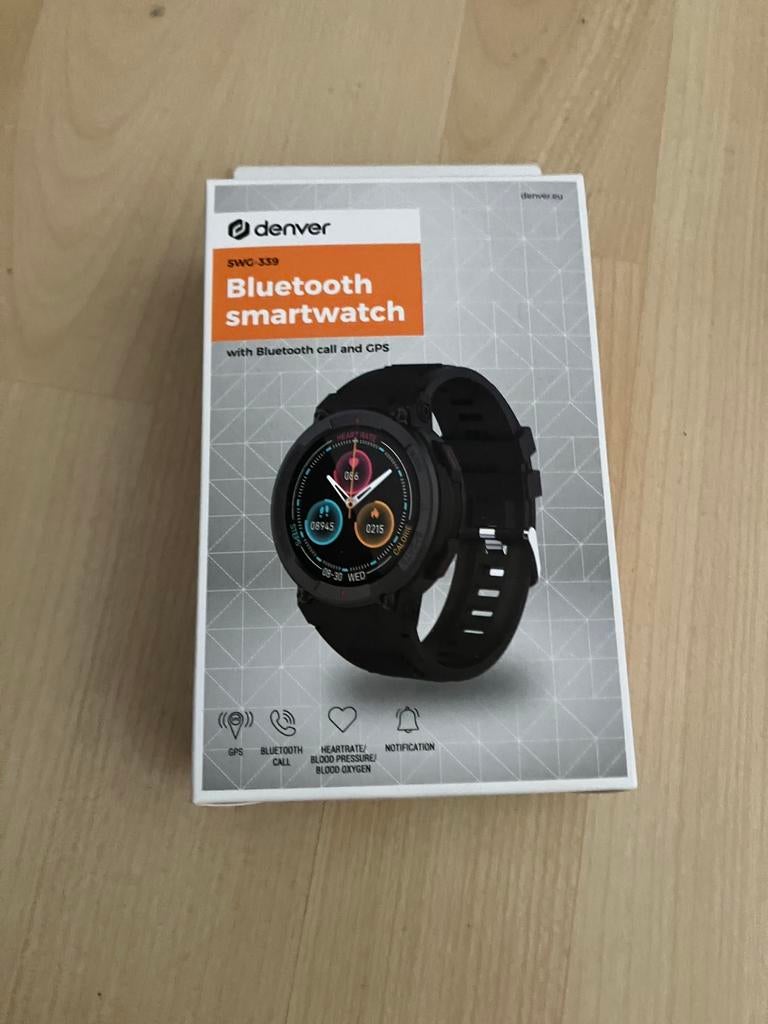 Denver bluetooth smartwatch, Ophalen of Verzenden, Nieuw, Zwart
