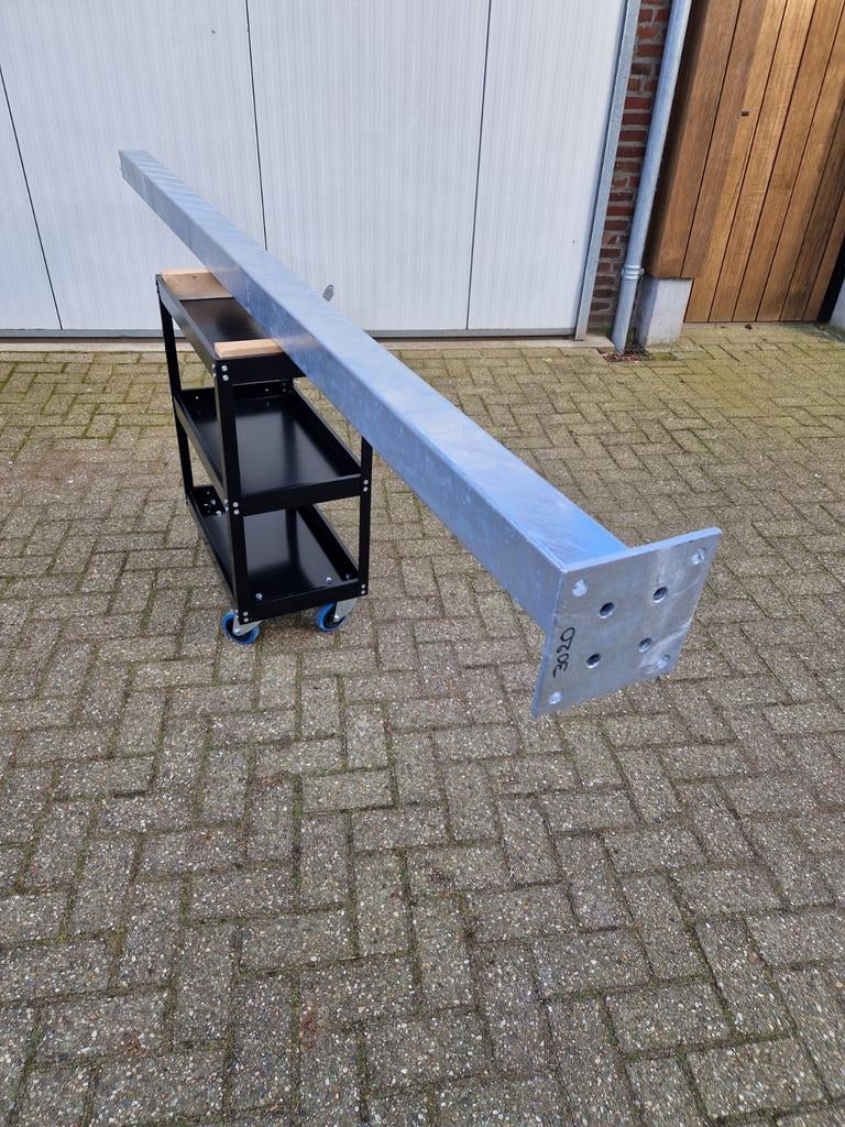 Stalen kokers 100x100x3 lengte 3020, 3200mm gegalvaniseerd, Tuin en Terras, Overkappingen, Ophalen of Verzenden, Nieuw, Carport