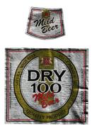 Bieretiket Dry 100 Mild Beer - Heineken Amsterdam, Ophalen of Verzenden, Zo goed als nieuw, Overige typen, Overige merken
