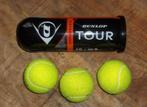 Dunlop tour tennisballen met koker, Ballen, L00, Ophalen of Verzenden, Zo goed als nieuw