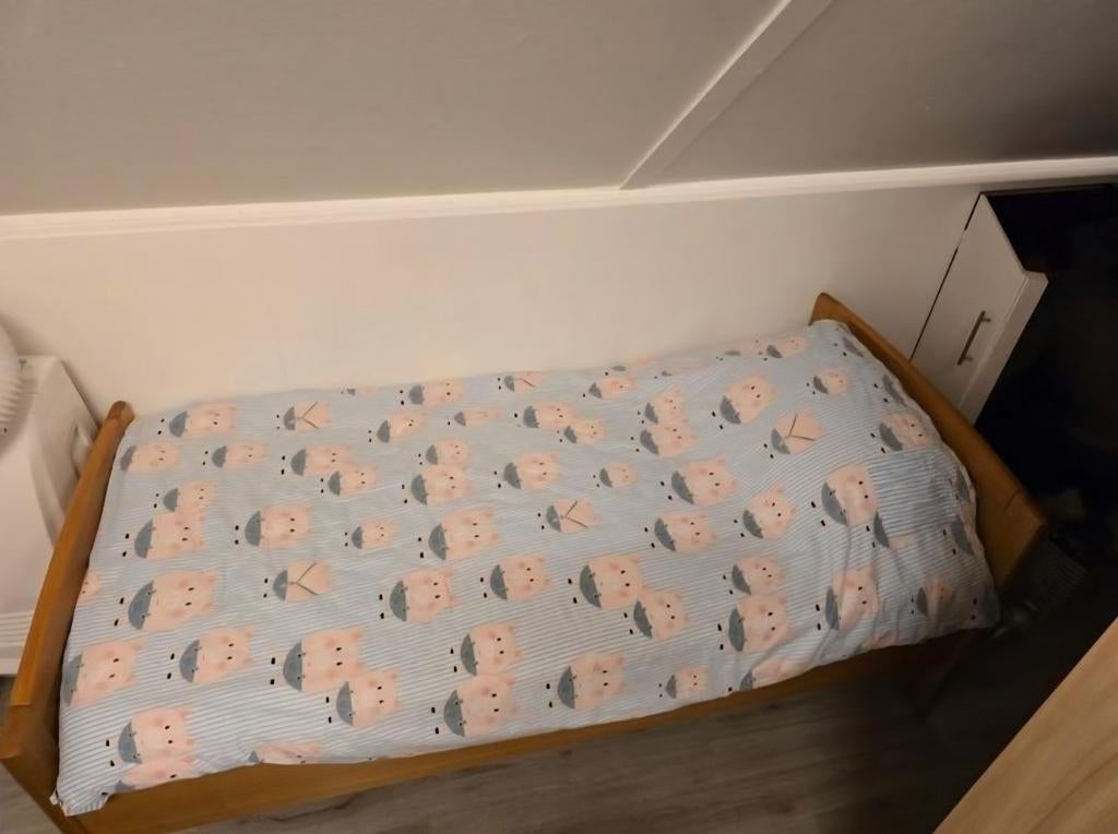 1 persoons electrisch bed zonder matras, Huis en Inrichting, Slaapkamer | Bedden, Ophalen, Verstelbaar, 90 cm, Eenpersoons