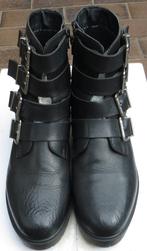 Laarsjes Bull Boxer maat 40 leer zwart zgan, Zwart, Overige typen, Ophalen of Verzenden, Zo goed als nieuw