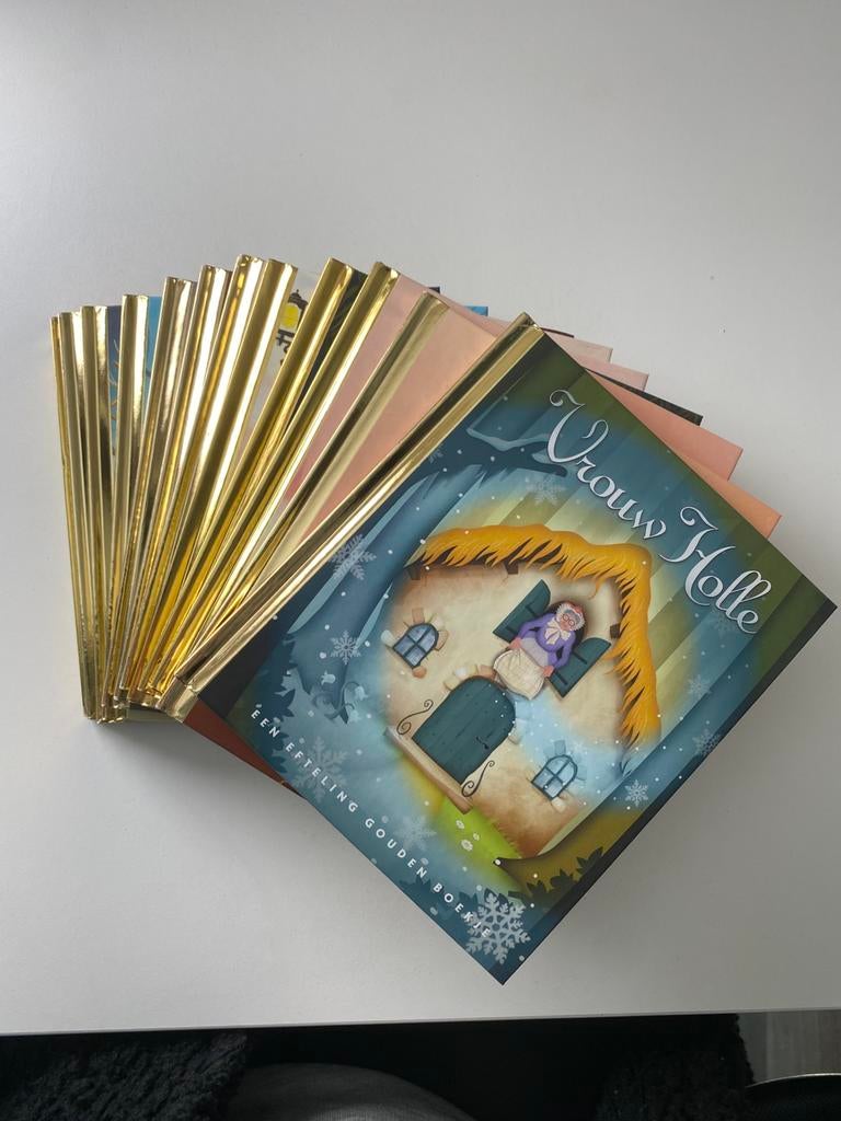 12 Efteling Gouden Boekjes sprookjes set compleet, Ophalen of Verzenden, Zo goed als nieuw