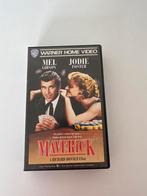 Maverick VHS - Mel Gibson, Jodie Foster, Cd's en Dvd's, Alle leeftijden, Ophalen of Verzenden, Zo goed als nieuw, Komedie