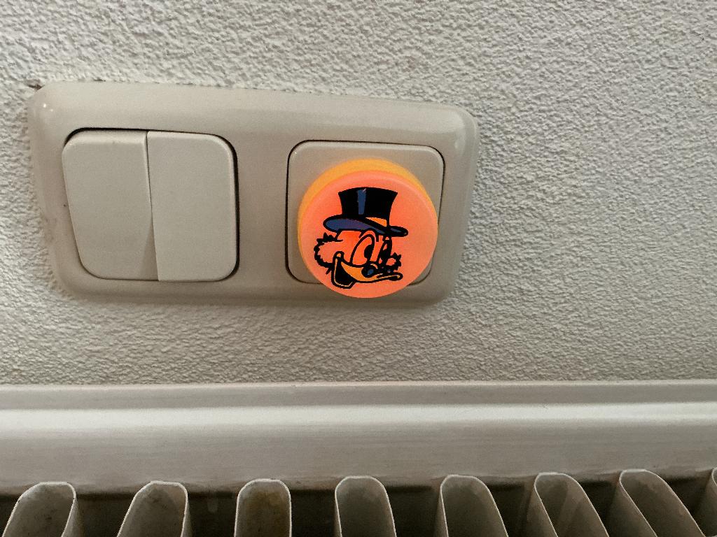 Dagobert Duck stopcontact lampje, uniek!, Ophalen, Donald Duck, Gebruikt, Tas, Koffer of Zak