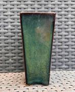 Bonsai Cascade pot groen-blauw tinten 6,4x6,3x14,2, Vierkant, Ophalen of Verzenden, Zo goed als nieuw, Aardewerk