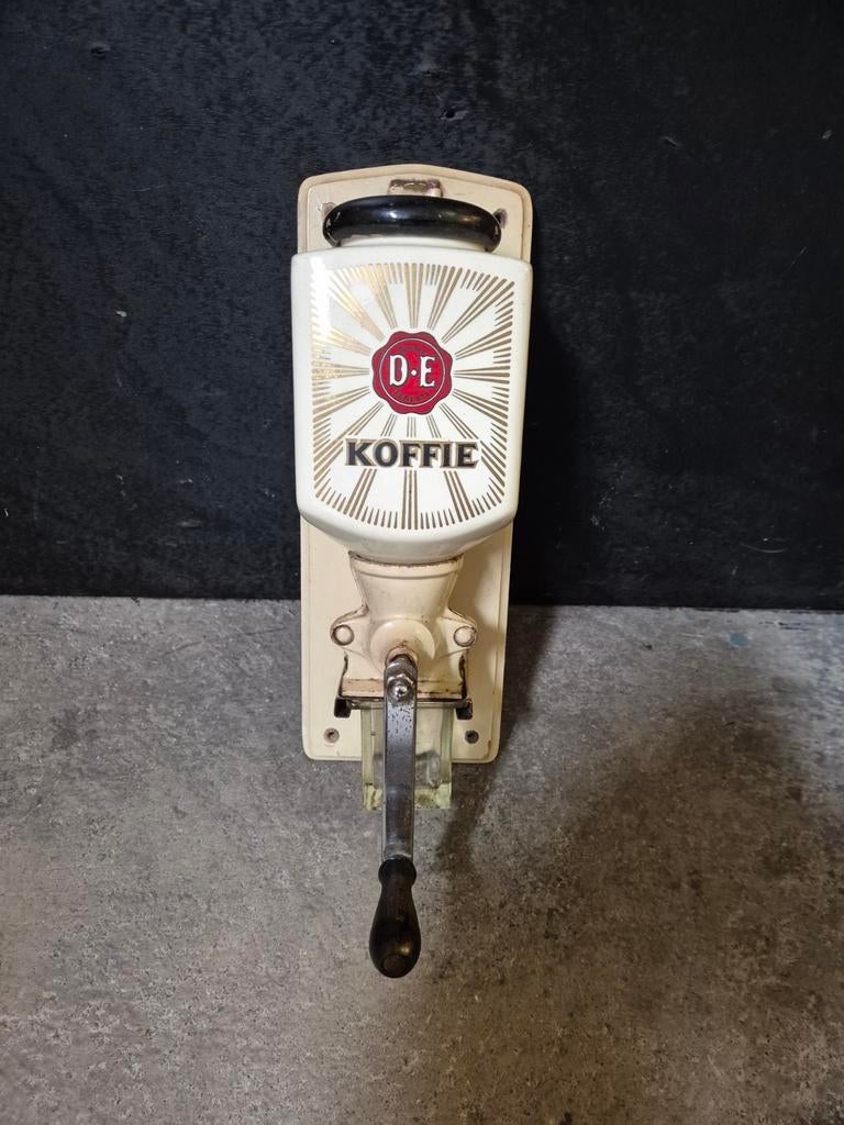 Antieke Douwe Egberts wandkoffiemolen - Prima conditie, Ophalen