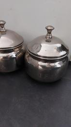 Te koop vintage 2 tea potten met deksels, Ophalen of Verzenden
