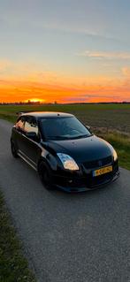 Suzuki Swift 1.6 3D Sport 2007 Zwart, Voorwielaandrijving, 1005 kg, Stof, 40 €/maand