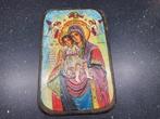 Icoon Russisch Maria met Kind Jezus, hout icoon, Ophalen of Verzenden