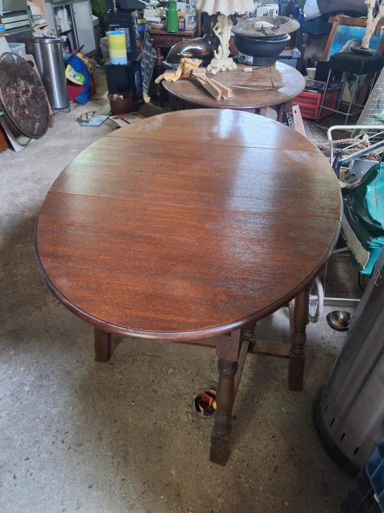 Antieke Eiken Hangoor Tafel - 137x90x72 cm, Ophalen