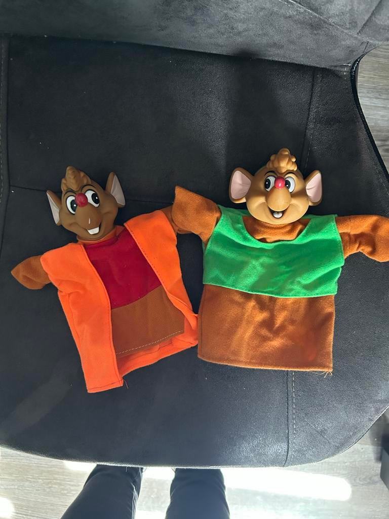 Handpoppen Assepoester muizen, Ophalen of Verzenden, Zo goed als nieuw, Overige typen