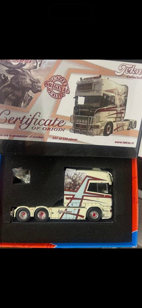 Scania  longline Tekno LAIV SAND, Ophalen of Verzenden, Zo goed als nieuw, Bus of Vrachtwagen, Tekno