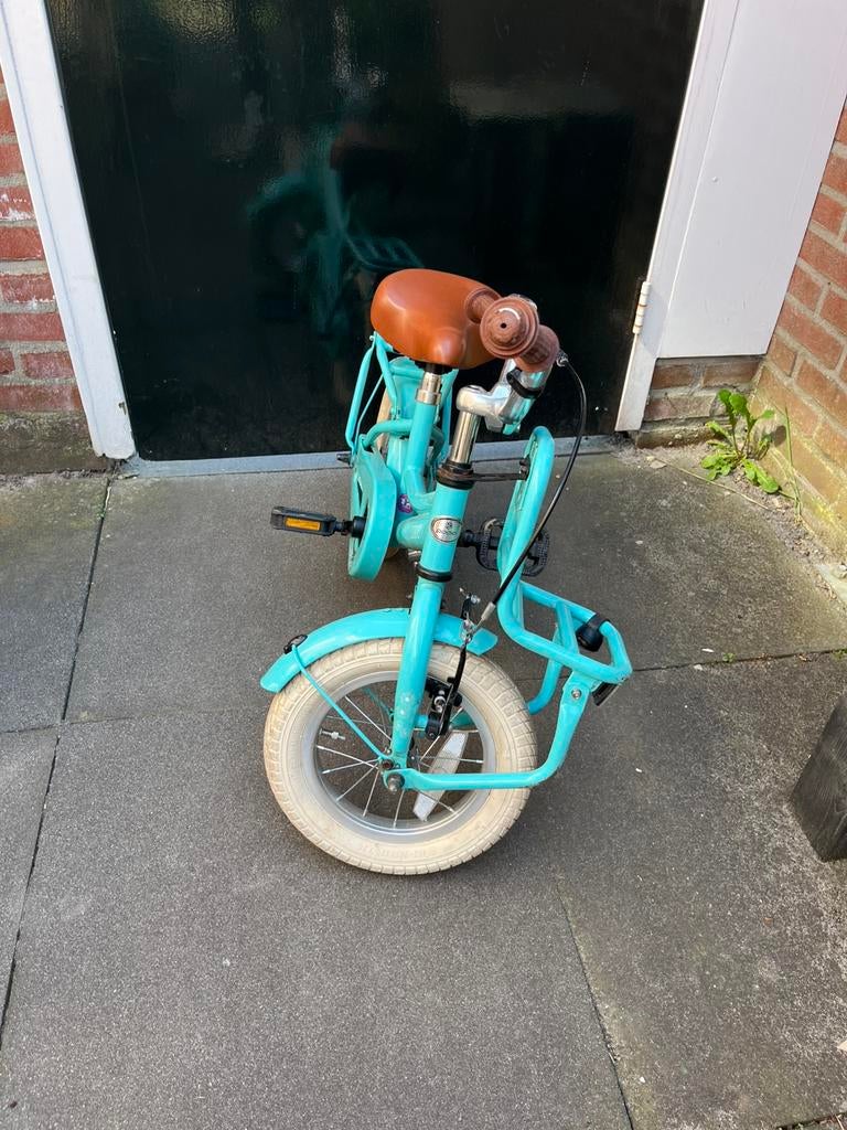Popal cooper 12 inch kinderfiets met standaard en zijwielen, Fietsen en Brommers, Fietsen | Kinderfietsjes, Ophalen, Terugtraprem