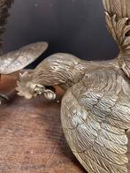 Groot stel kemphanen - Prachtige decoratieve beelden, Ophalen of Verzenden, Gebruikt, Dier