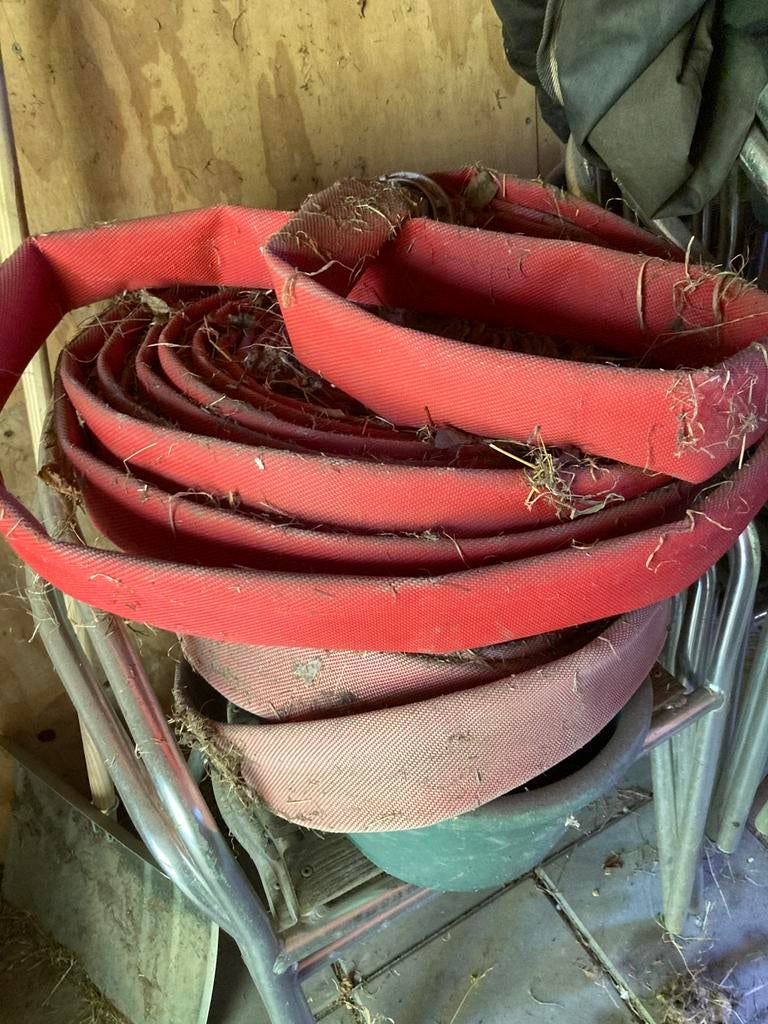 Brandslangen ongeveer 200 meter, Pvc, Overige typen, Ophalen of Verzenden, Zo goed als nieuw