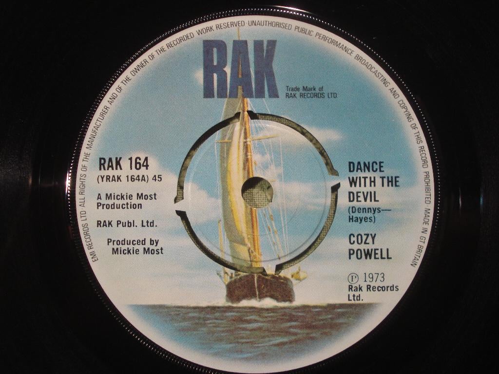 Cozy Powell 7" Vinyl Single: ‘Dance with the devil’ (UK), 7 inch, Single, Ophalen of Verzenden, Zo goed als nieuw