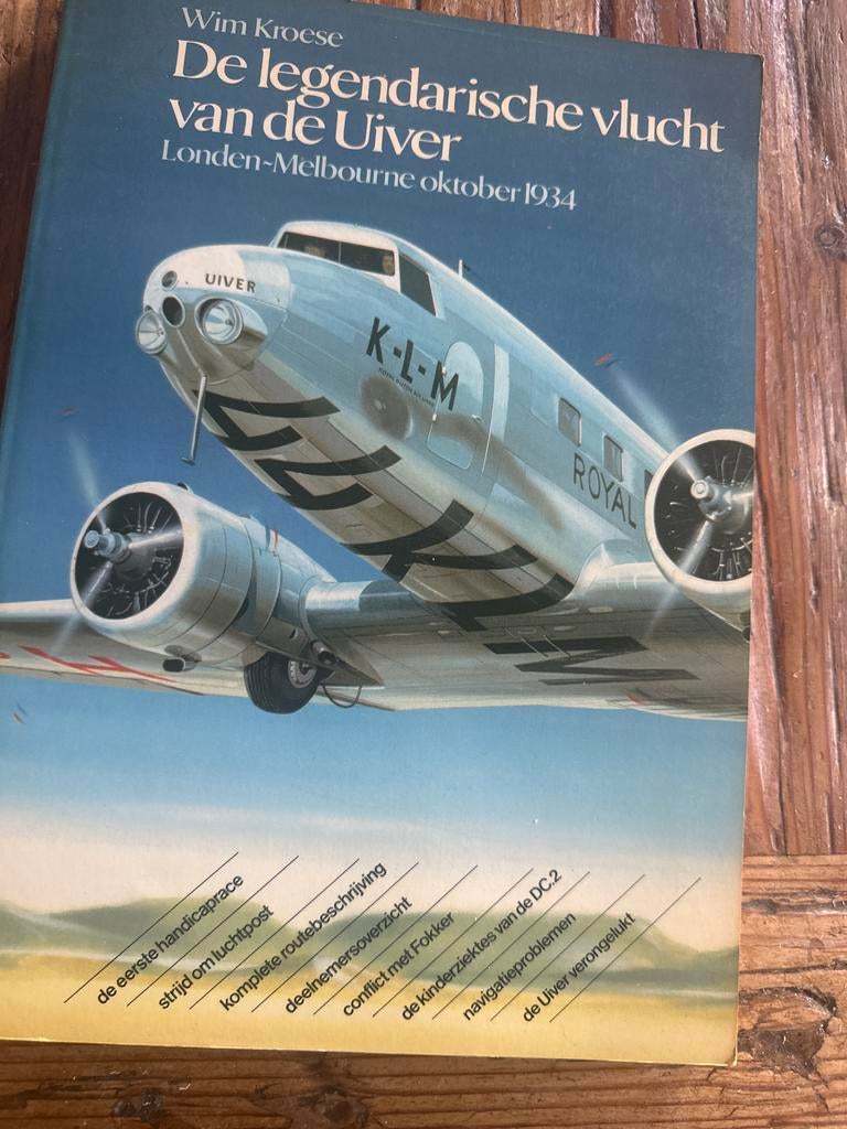 De legendarische vlucht van de Uiver - Wim Kroese, Verzamelen, Luchtvaart en Vliegtuigspotten, Ophalen of Verzenden, Overige typen