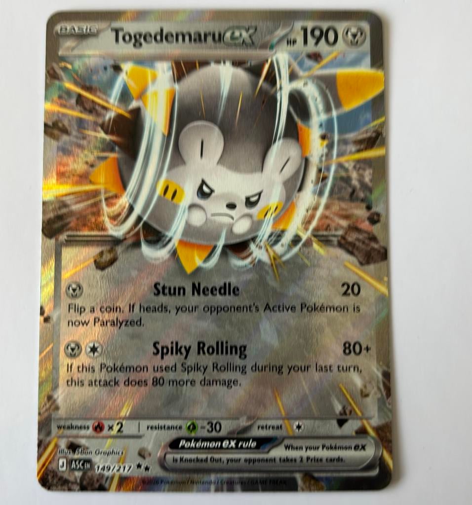 Togedemaru EX ASC EN 149/217, Ophalen of Verzenden, Zo goed als nieuw