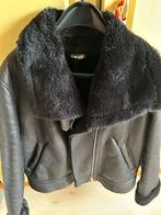 Zwart leren jack met teddy voering - Page One, Ophalen of Verzenden, Zo goed als nieuw, Maat 38/40 (M), Zwart
