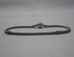 Zilveren Pandora armband met bol slotje 20,5 cm nr.1898, Verzenden, Zo goed als nieuw, Zilver, Zilver