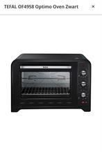 Tefal OF4958 Optimo Oven Zwart met gebruiksaanwijzing, Gebruikt, Oven met grill, Ophalen, 45 tot 60 cm