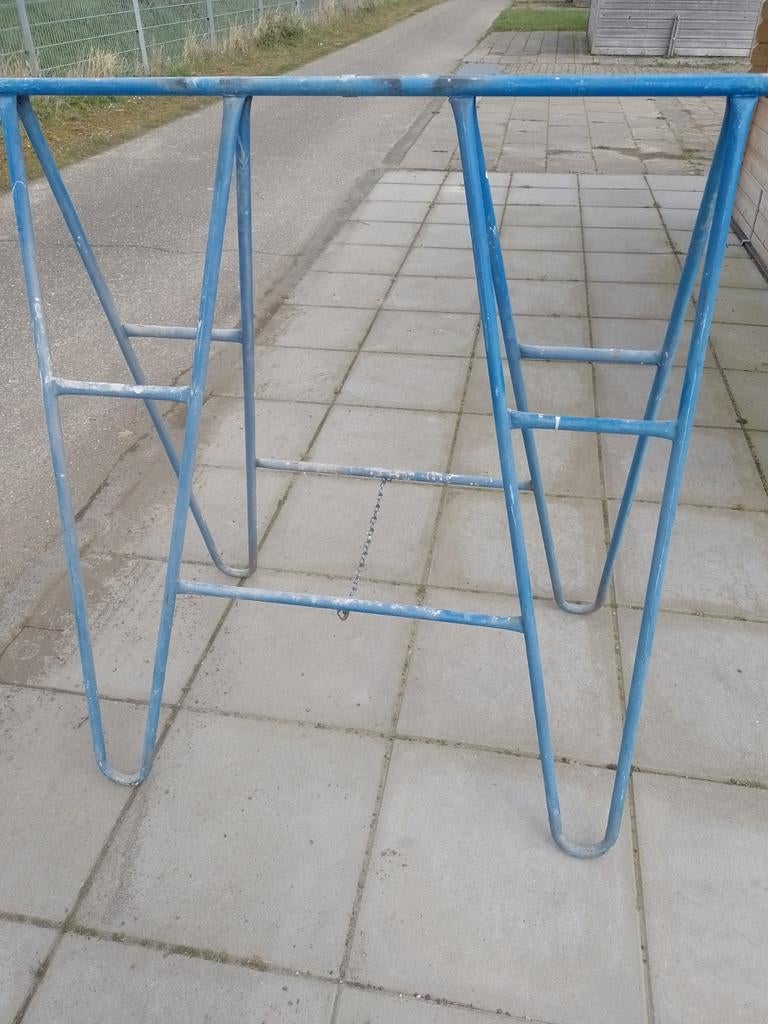 5 schragen 125cm, Doe-het-zelf en Verbouw, Steigers, Ophalen, Gebruikt, Overige typen, Minder dan 2 meter