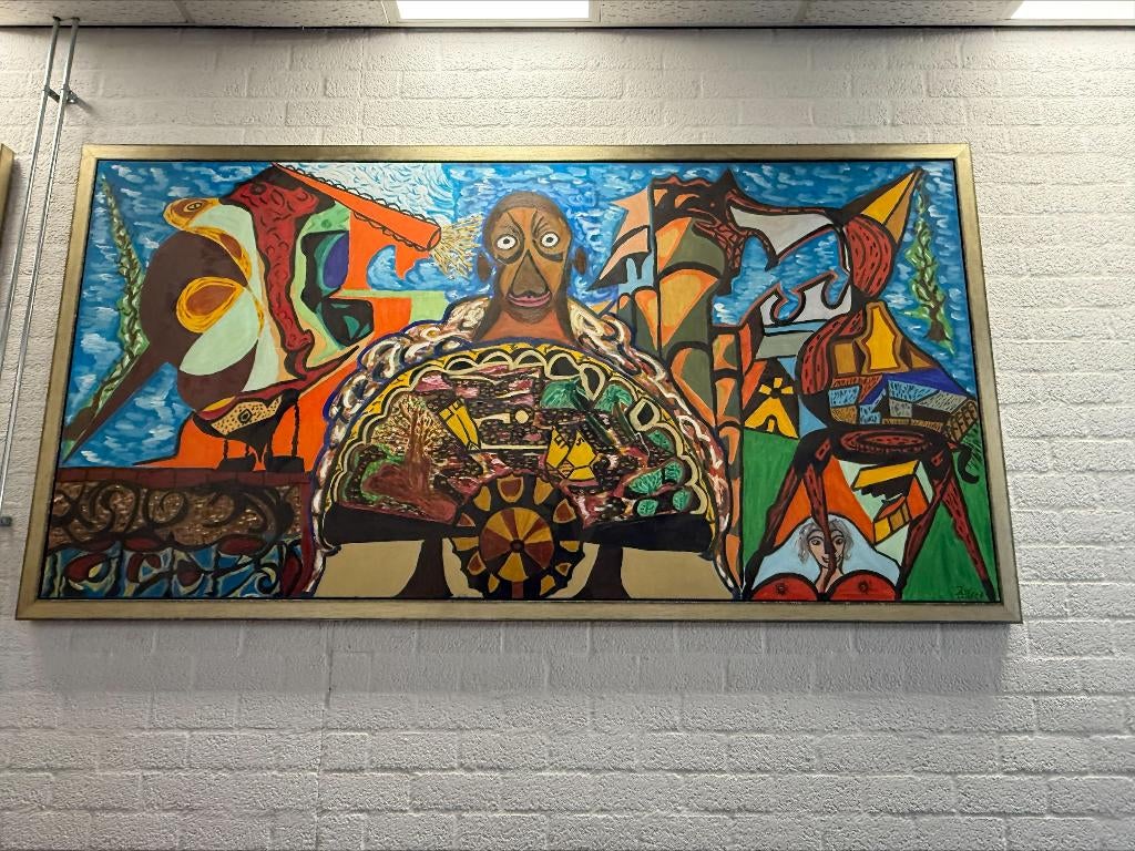 4x schilderij van kunstenaar Jules uit Helmond, Ophalen