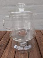 Glazen theepot met theelicht houder, Ophalen of Verzenden, Zo goed als nieuw