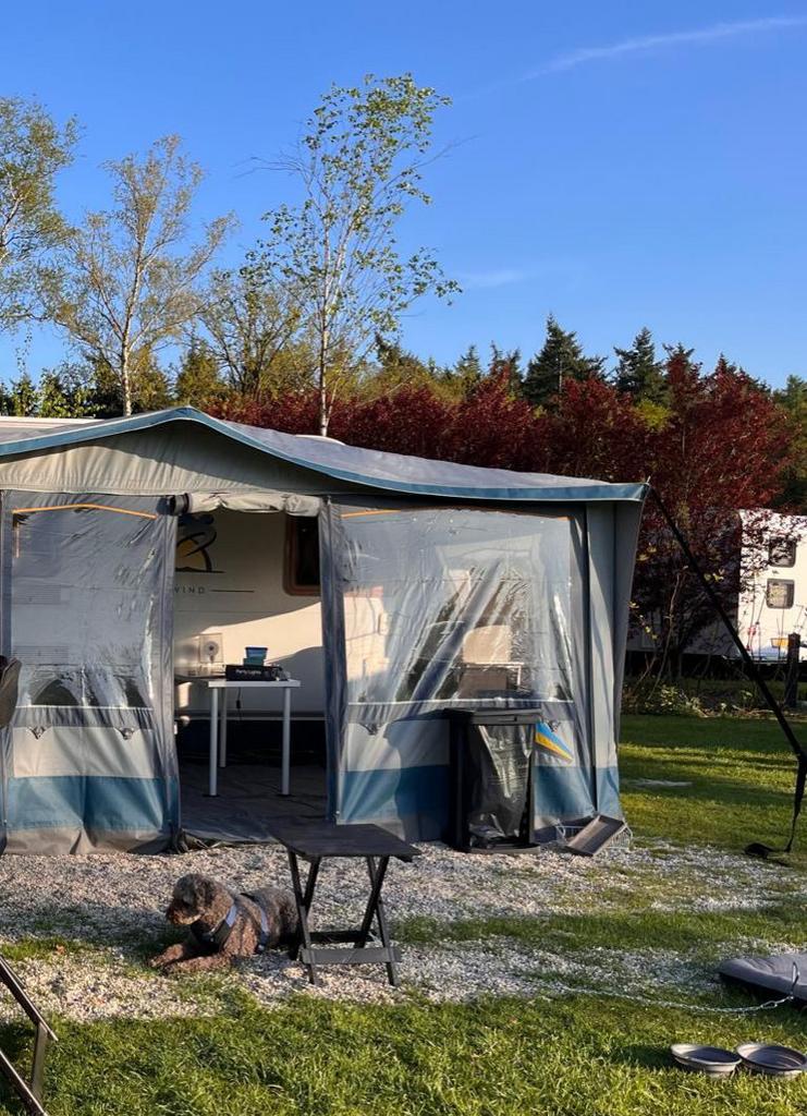 Voortent Brand tbv 5m opbouw(sudwind), Ophalen, Gebruikt