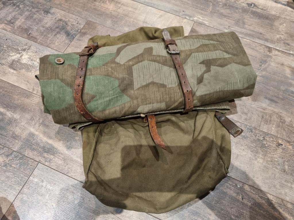 Duits WOII sturmrucksack artillerie rucksack met zeltbahn, Verzamelen, Militaria | Tweede Wereldoorlog, Ophalen of Verzenden, Landmacht