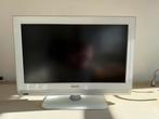 Philips LCD TV 32 inch - Wit - met standaard, Ophalen, Philips, Gebruikt, 50 Hz