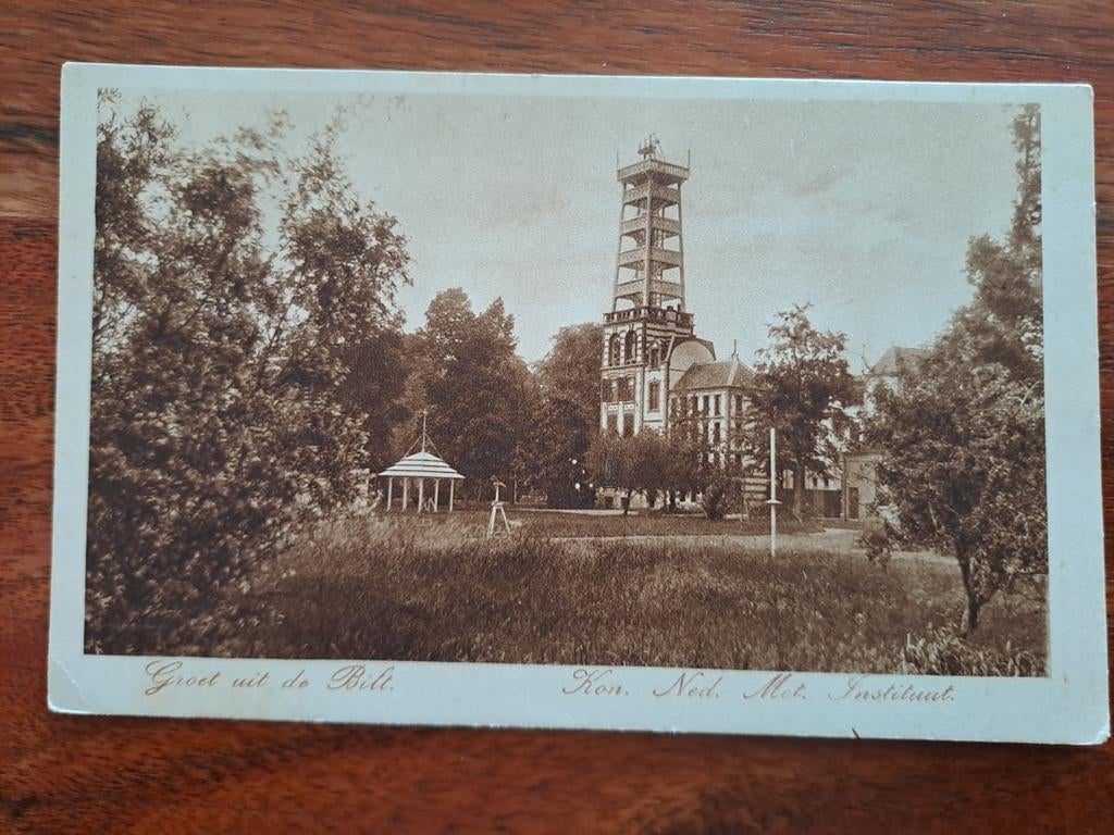 De Bilt, KNMI, Nautakaart, Ophalen of Verzenden, Voor 1940, Overige onderwerpen