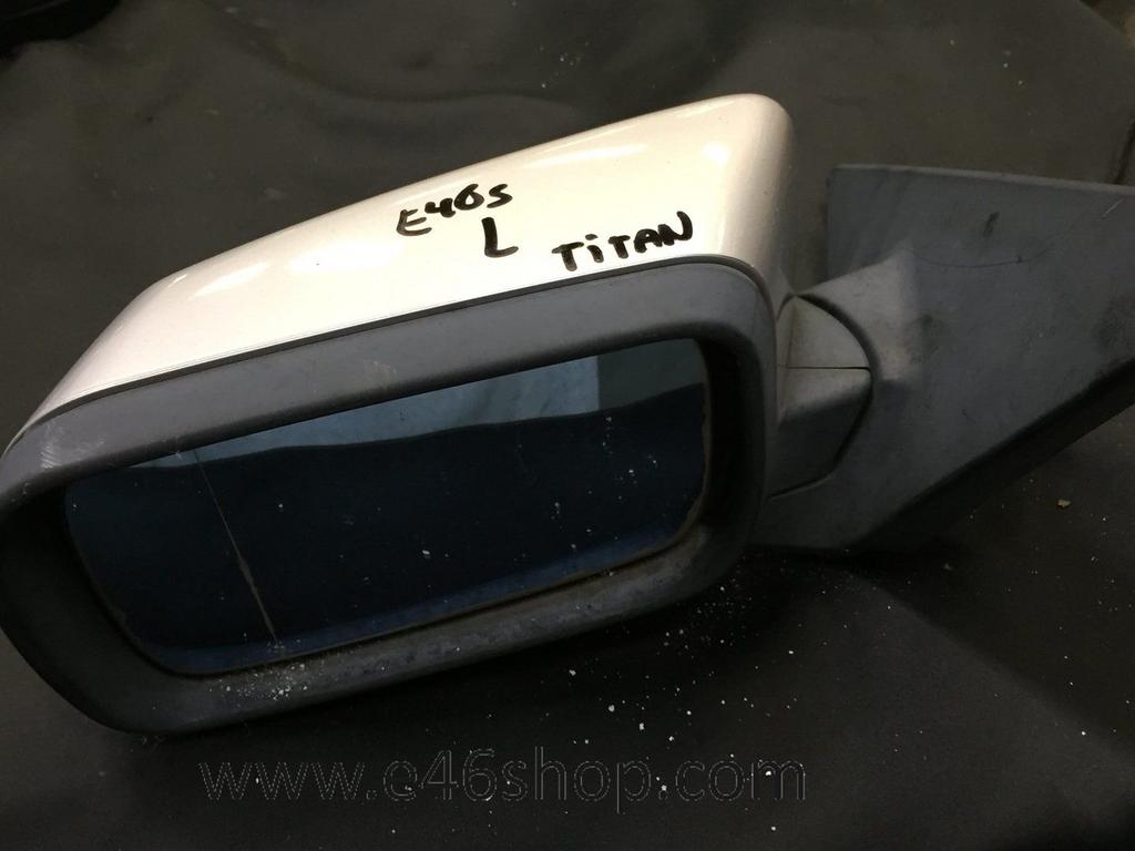 Spiegel BMW E46 sedan en touring Titansilber metallic links, Gebruikt, -, -, Ophalen of Verzenden