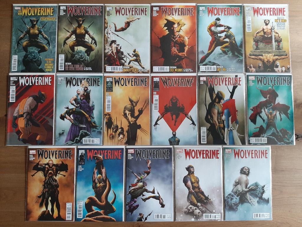 Wolverine (2010 Marvel) # 1-15 (+5.1 & Saga, complete reeks), Complete serie of reeks, Ophalen of Verzenden, Zo goed als nieuw