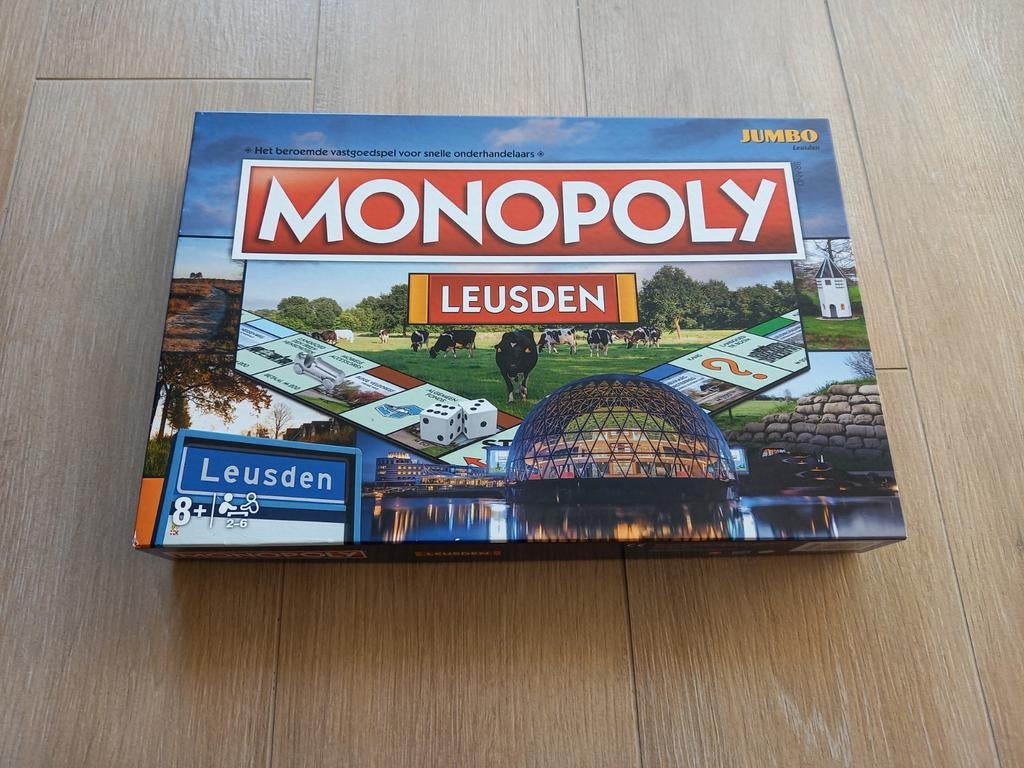 Monopoly Leusden compleet en als nieuw, Ophalen of Verzenden, Zo goed als nieuw